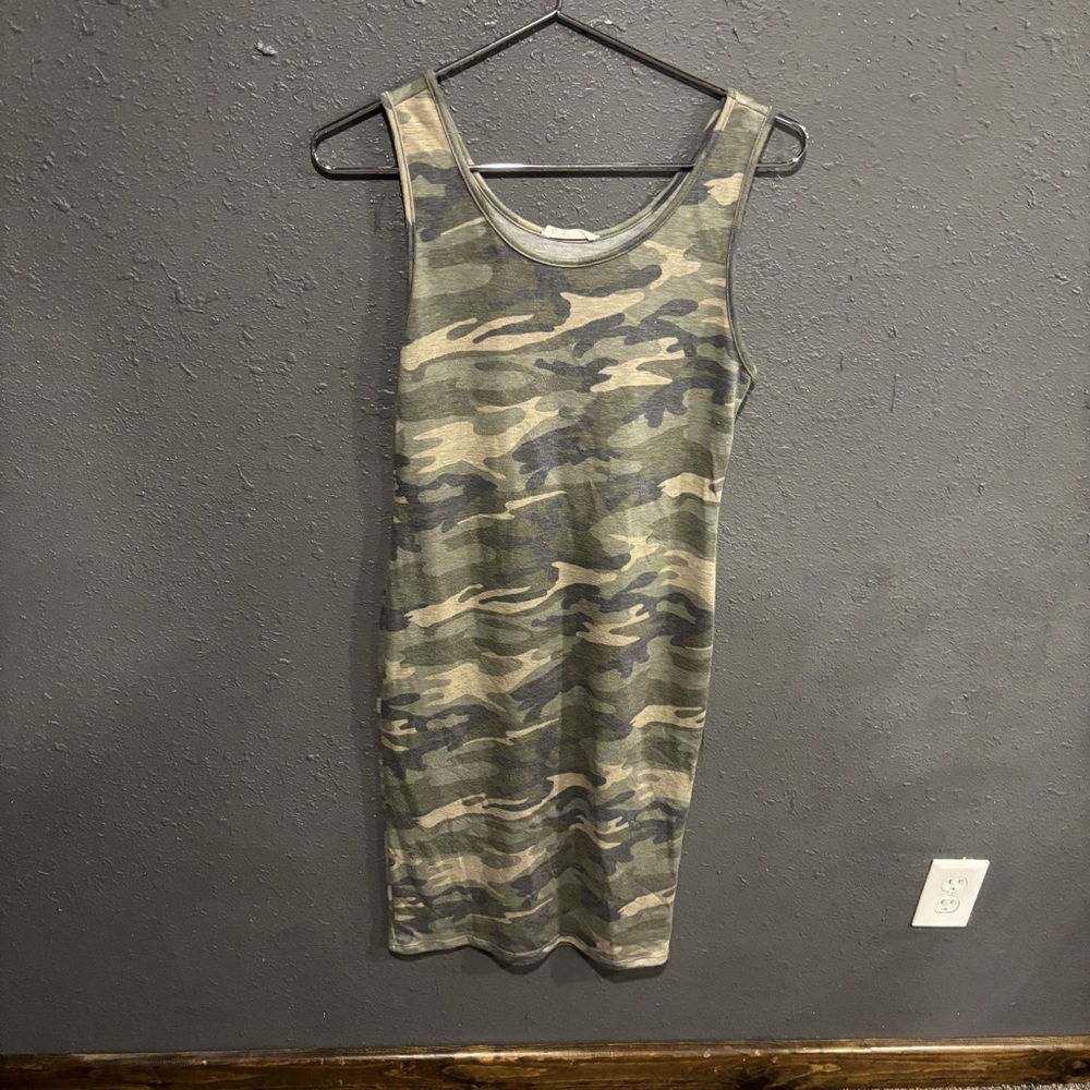 Camo Mikey and Joey Print Tank Dress